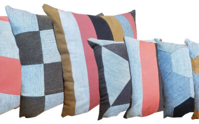 Upcycled Denim Throw Pillows: Denim Pillow Talk