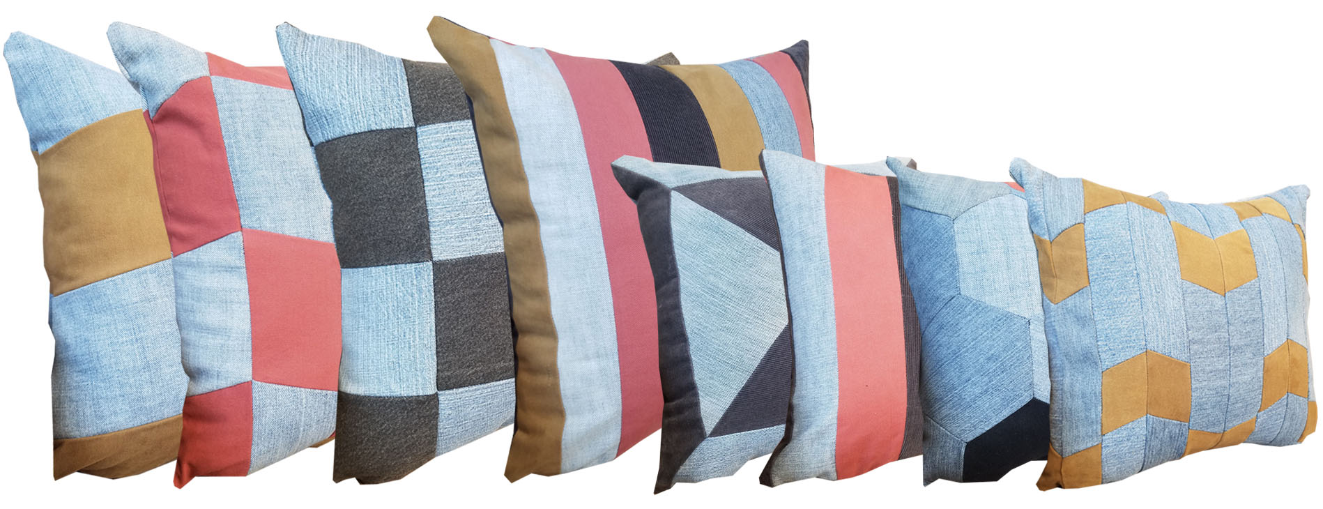 Upcycled Denim Throw Pillows: Denim Pillow Talk